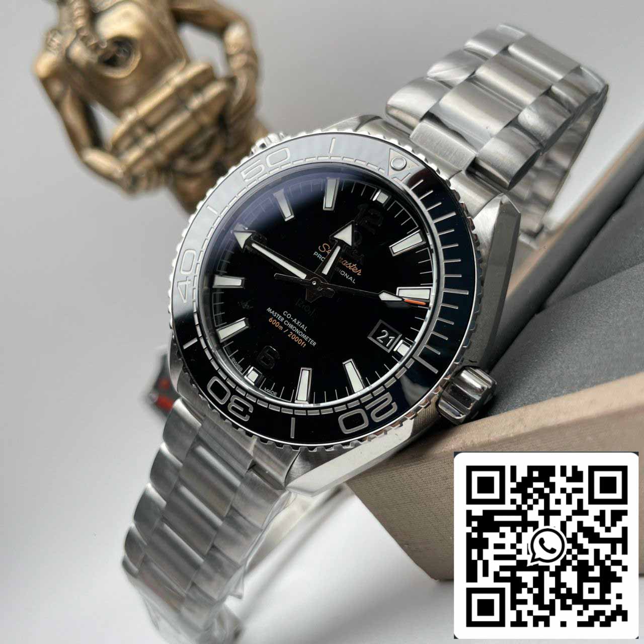 Omega Seamaster 215.30.44.21.01.001 1:1 Mejor edición VS Factory Esfera de cerámica negra Suiza 8900