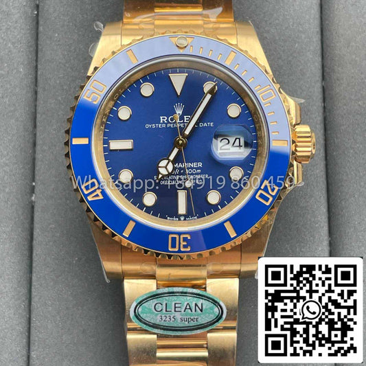 Rolex Submariner M126618lb-0002 41MM 1:1 Mejor Edición Clean Factory Bisel Azul