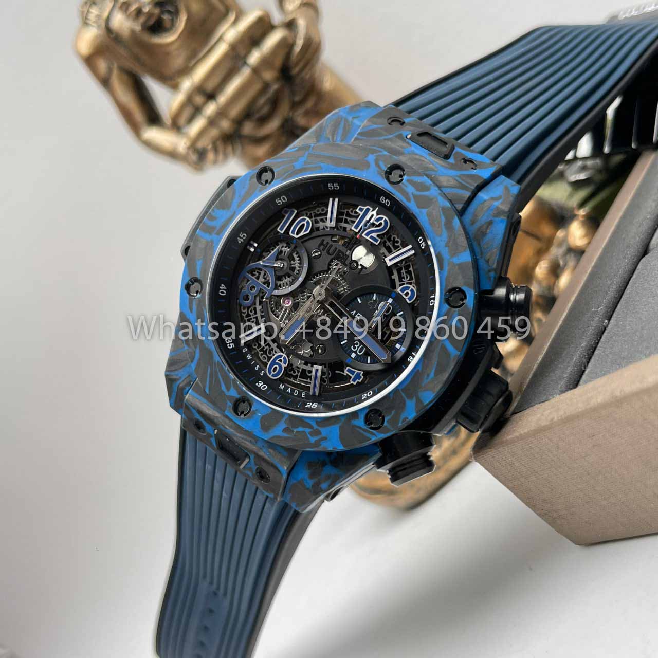 Hublot BIG BANG 1:1 Best Edition HB Factory Carbon Fiber Blue Case