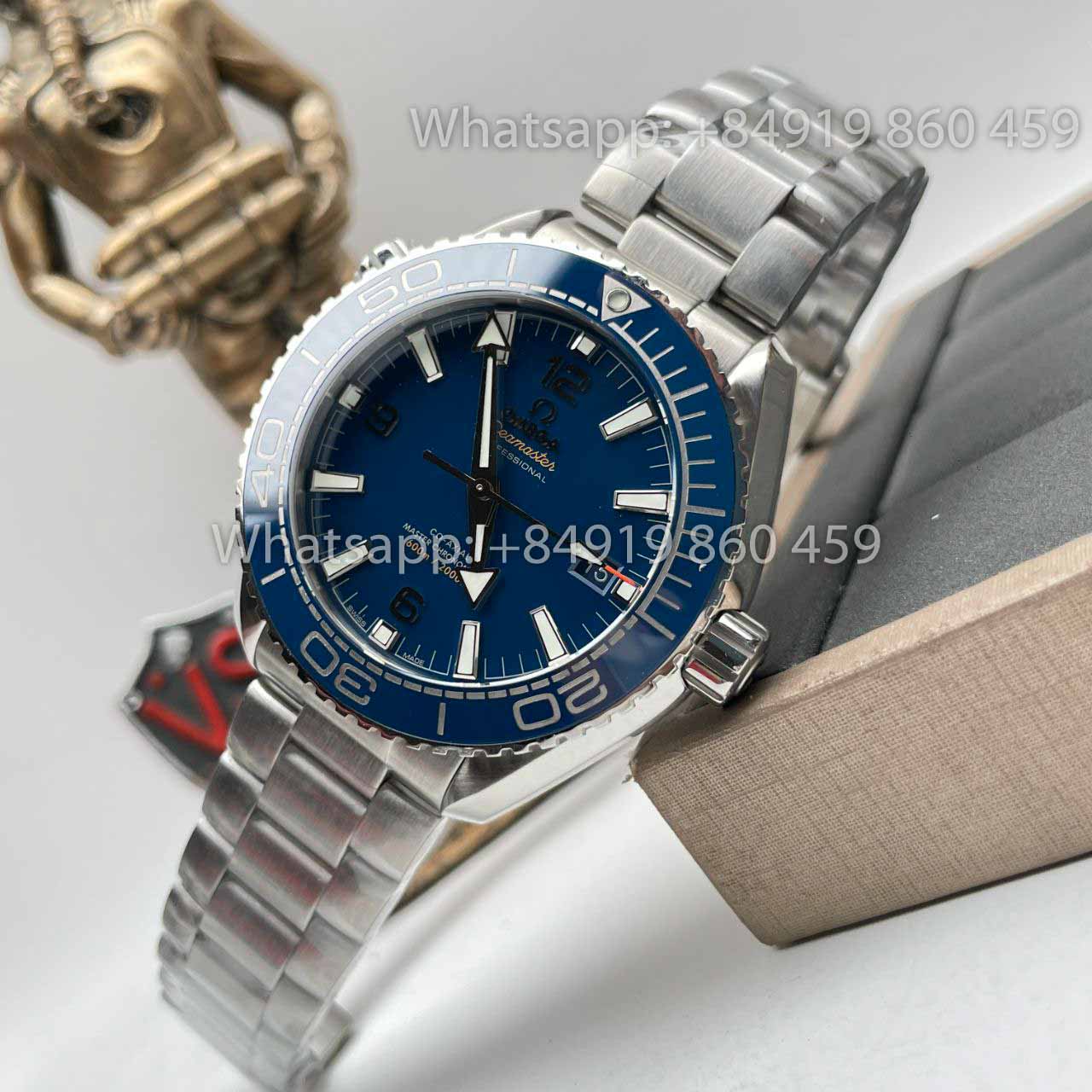 Omega Seamaster 215.30.44.21.03.001 1:1 Best Edition VS Factory quadrante in ceramica blu svizzero 8900