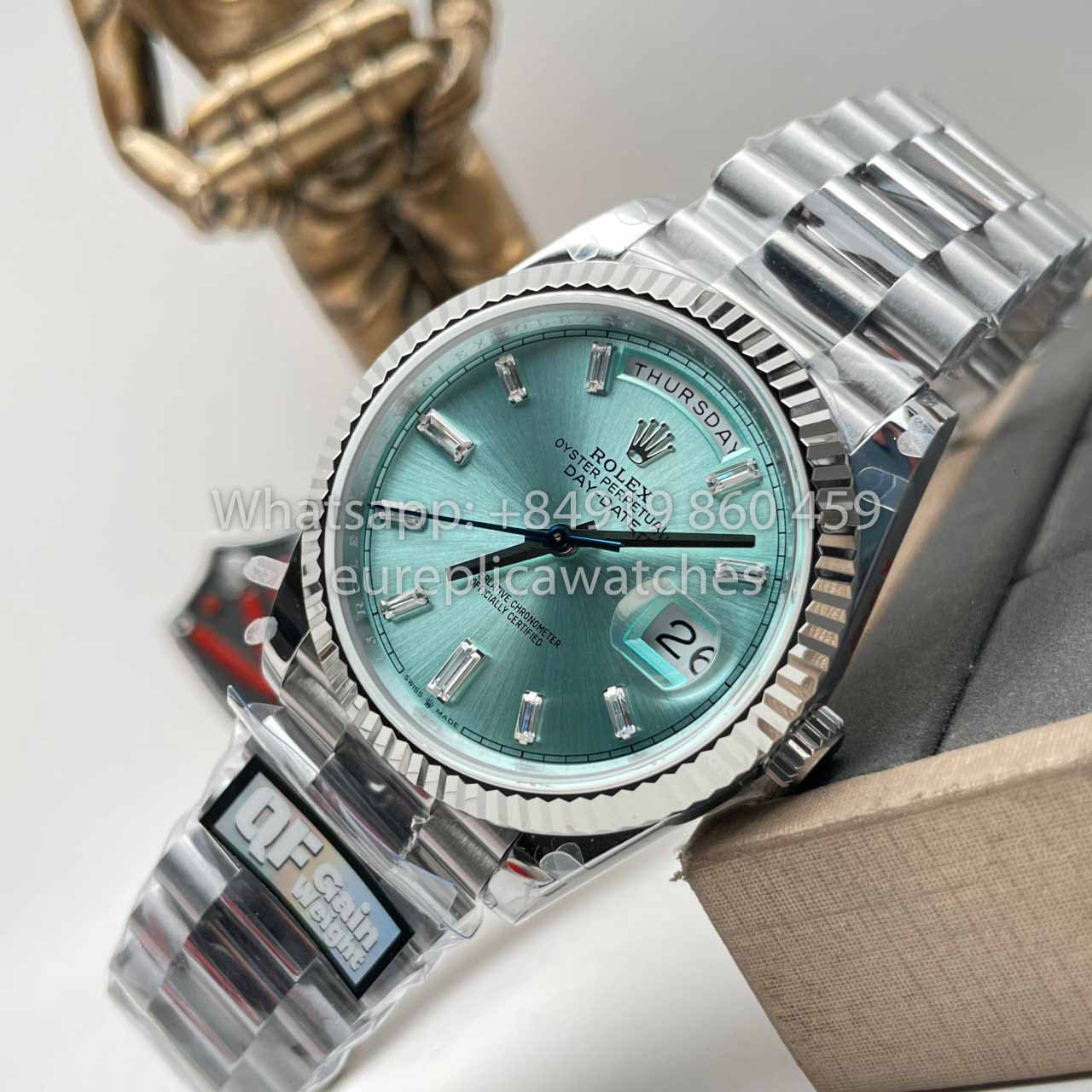 Rolex Day Date M228239 1:1 Miglior Clone Edition QF Factory Tiffany Blue Dial