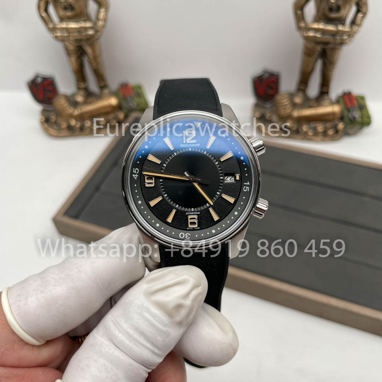 Jaeger Lecoultre Polaris Memovox 1:1 Mejor clon BLS Factory Esfera negra