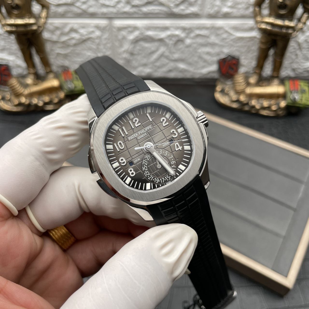 Patek Philippe Aquanaut 5164A-001 1:1 Mejor Edición ZF Factory Esfera Negra