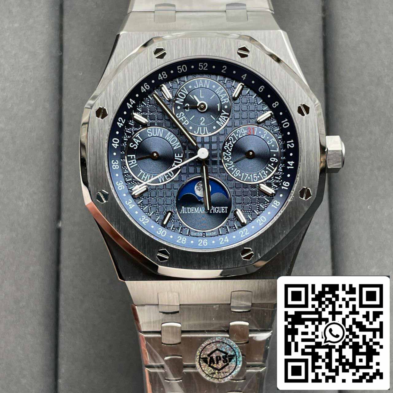 Audemars Piguet Royal Oak 26574ST.OO.1220ST.02 1:1 Mejor edición APS Factory esfera azul