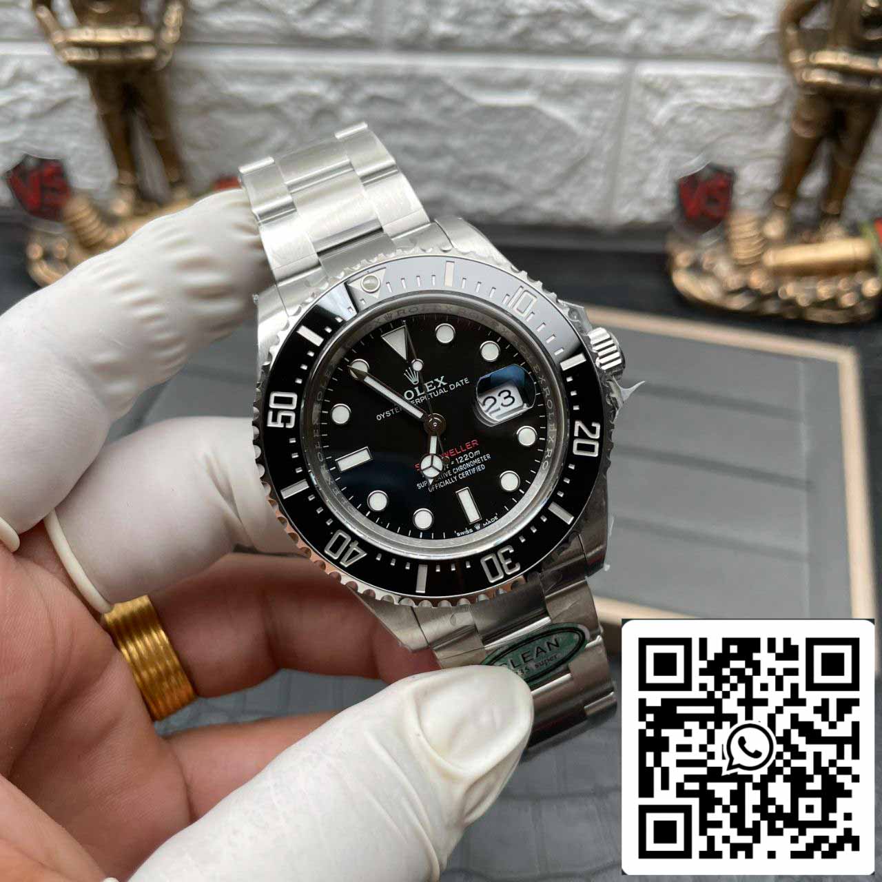 Rolex Sea Dweller M126600-0002 1:1 Best Edition Esfera negra de fábrica limpia