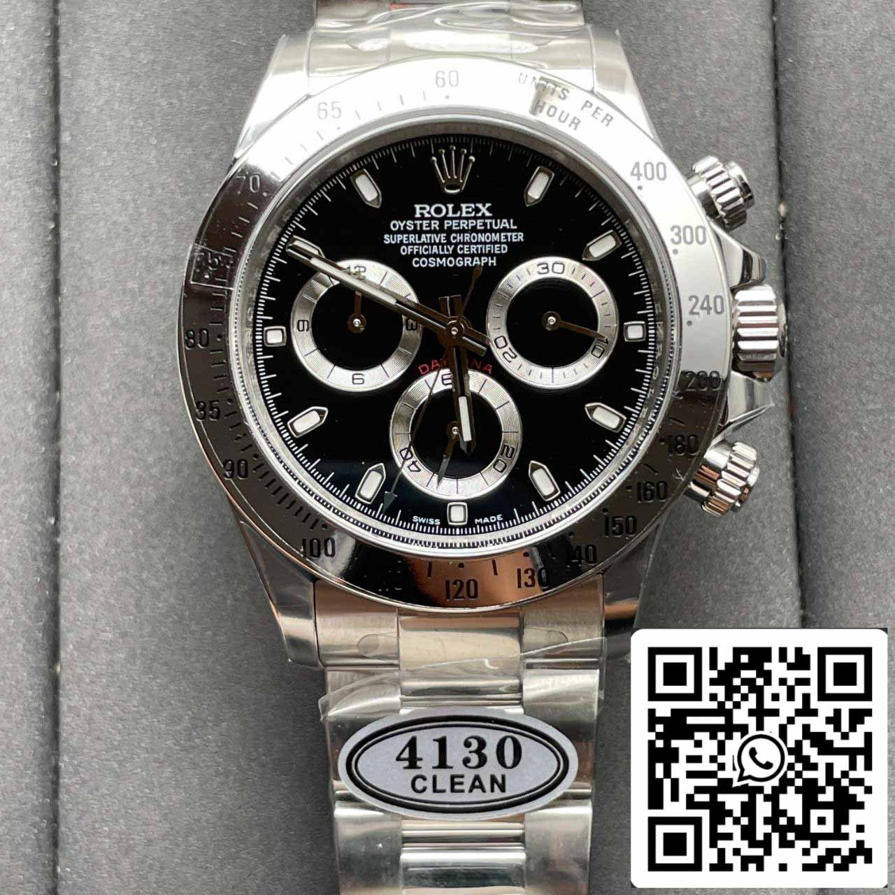 Rolex Cosmograph Daytona 116520 1:1 Best Edition Clean Factory in acciaio inossidabile