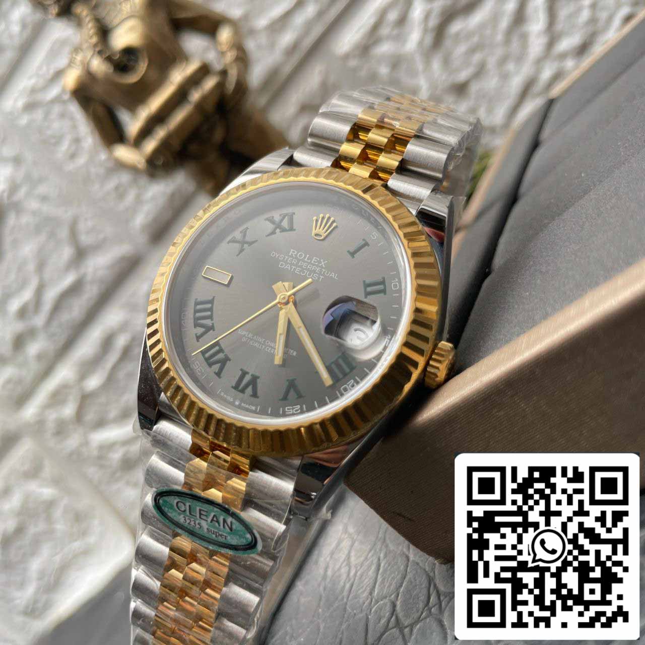 Rolex Datejust M126333-0020 1:1 Best Edition Clean Factory 41mm Quadrante Wimbledon