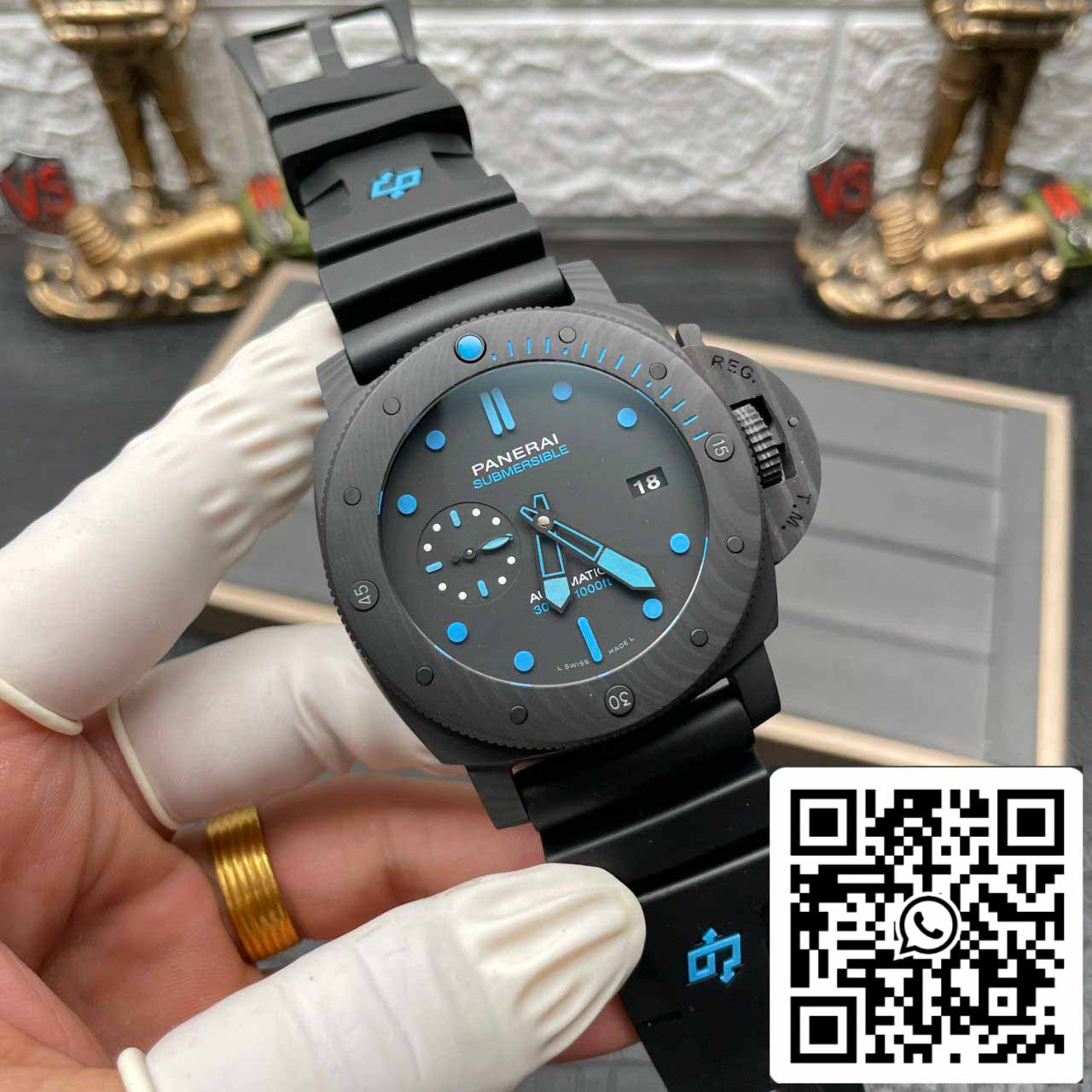 Panerai Sumergible PAM01616 VS Factory 1:1 Mejor Edición Esfera Negra Suiza P.9010