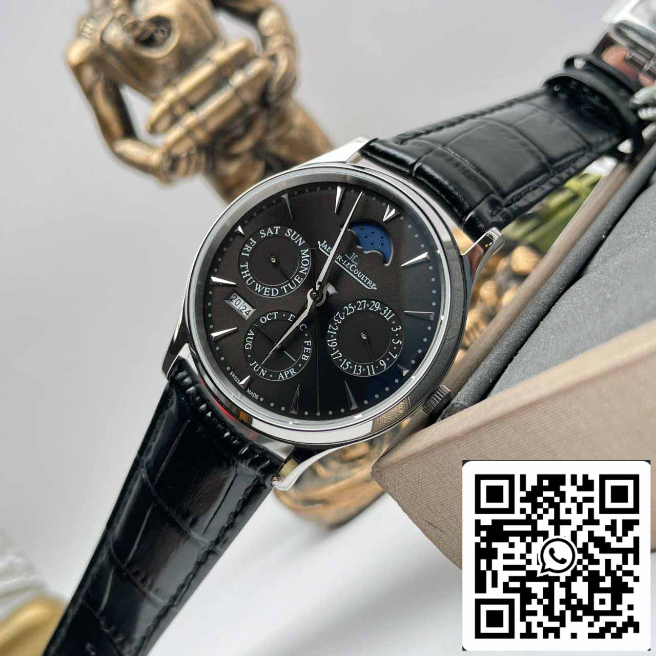 Jaeger LeCoultre Master Ultra Thin 130354J 1:1 Mejor edición V9 Esfera gris de fábrica Suiza ETA868