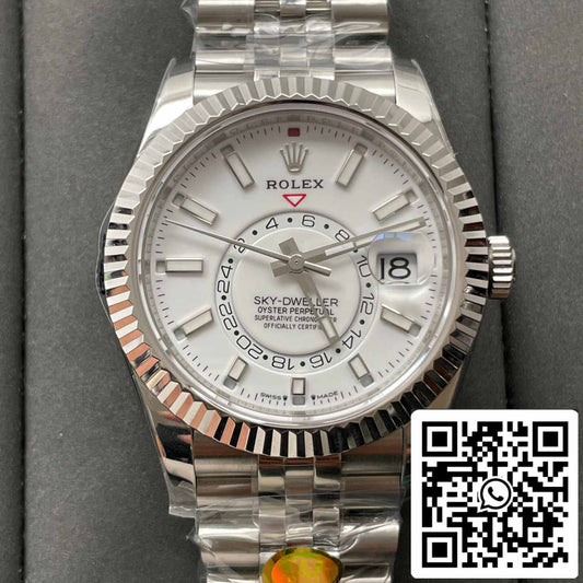 Rolex Sky Dweller M336934-0003 1:1 Best Edition ZF Factory quadrante bianco