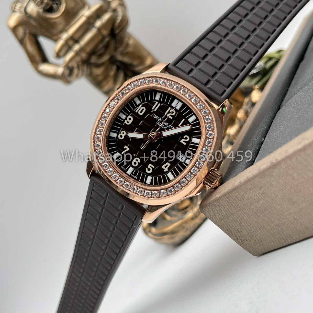 Patek Philippe Aquanaut 5067A Movimento al quarzo 1:1 Best Edition PPF Factory Quadrante marrone in oro rosa