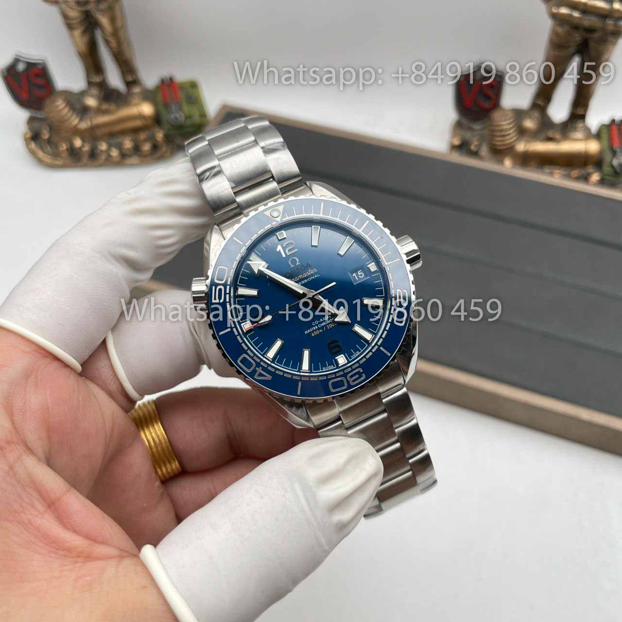 Omega Seamaster 215.30.44.21.03.001 1:1 Best Edition VS Factory quadrante in ceramica blu svizzero 8900