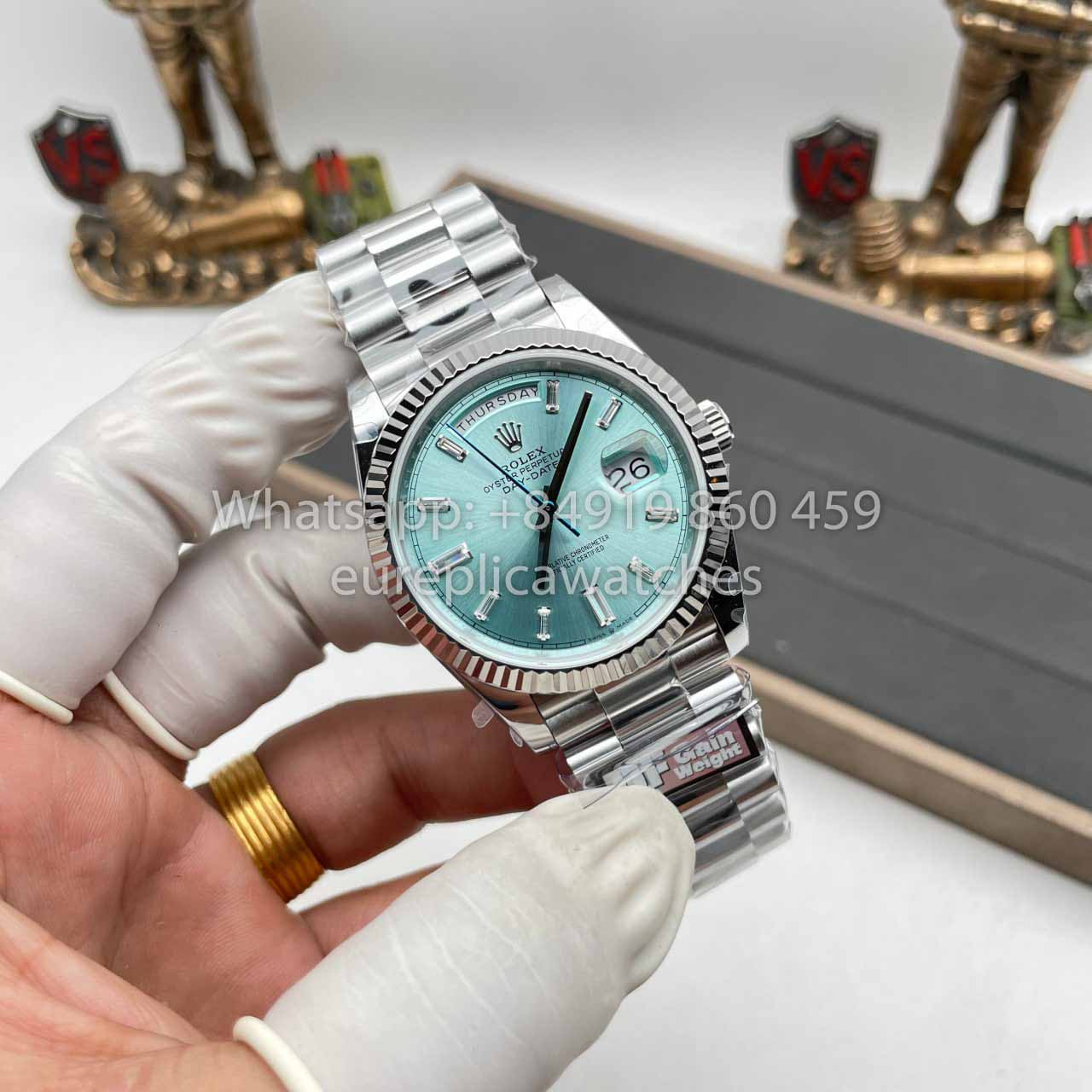 Rolex Day Date M228239 1:1 Miglior Clone Edition QF Factory Tiffany Blue Dial