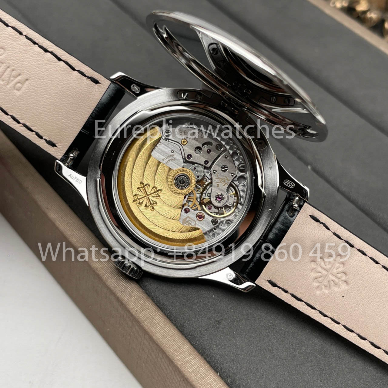 Patek Philippe Calatrava 5227G-010 1:1 Mejor Edición 3K Esfera Negra de Fábrica