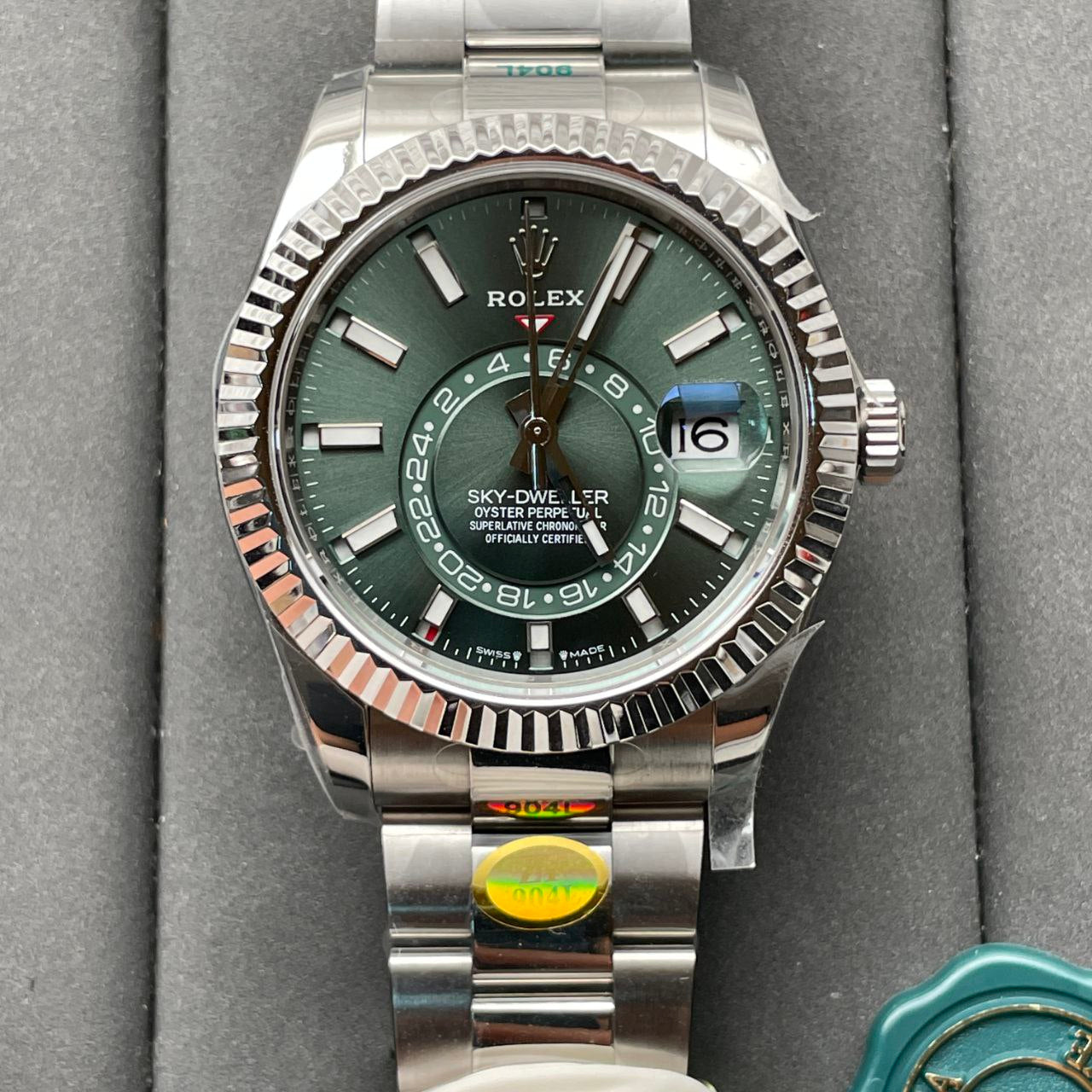 Rolex Sky Dweller M336934-0001 1:1 Mejor Edición ZF Factory Esfera Verde