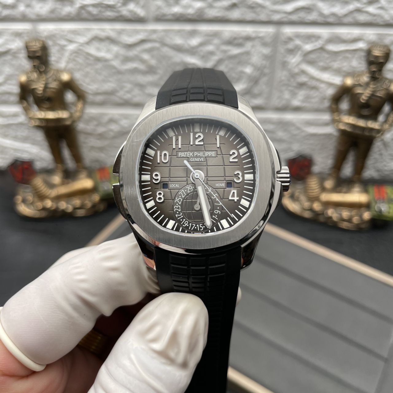 Patek Philippe Aquanaut 5164A-001 1:1 Mejor Edición ZF Factory Esfera Negra