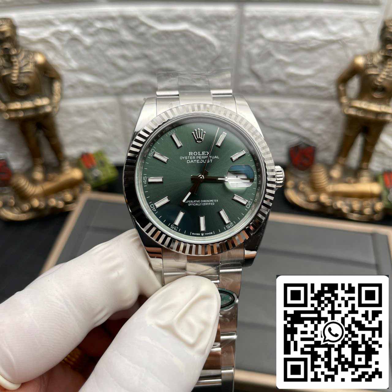 Rolex Datejust M126334-0028 1:1 Mejor edición Clean Factory esfera verde