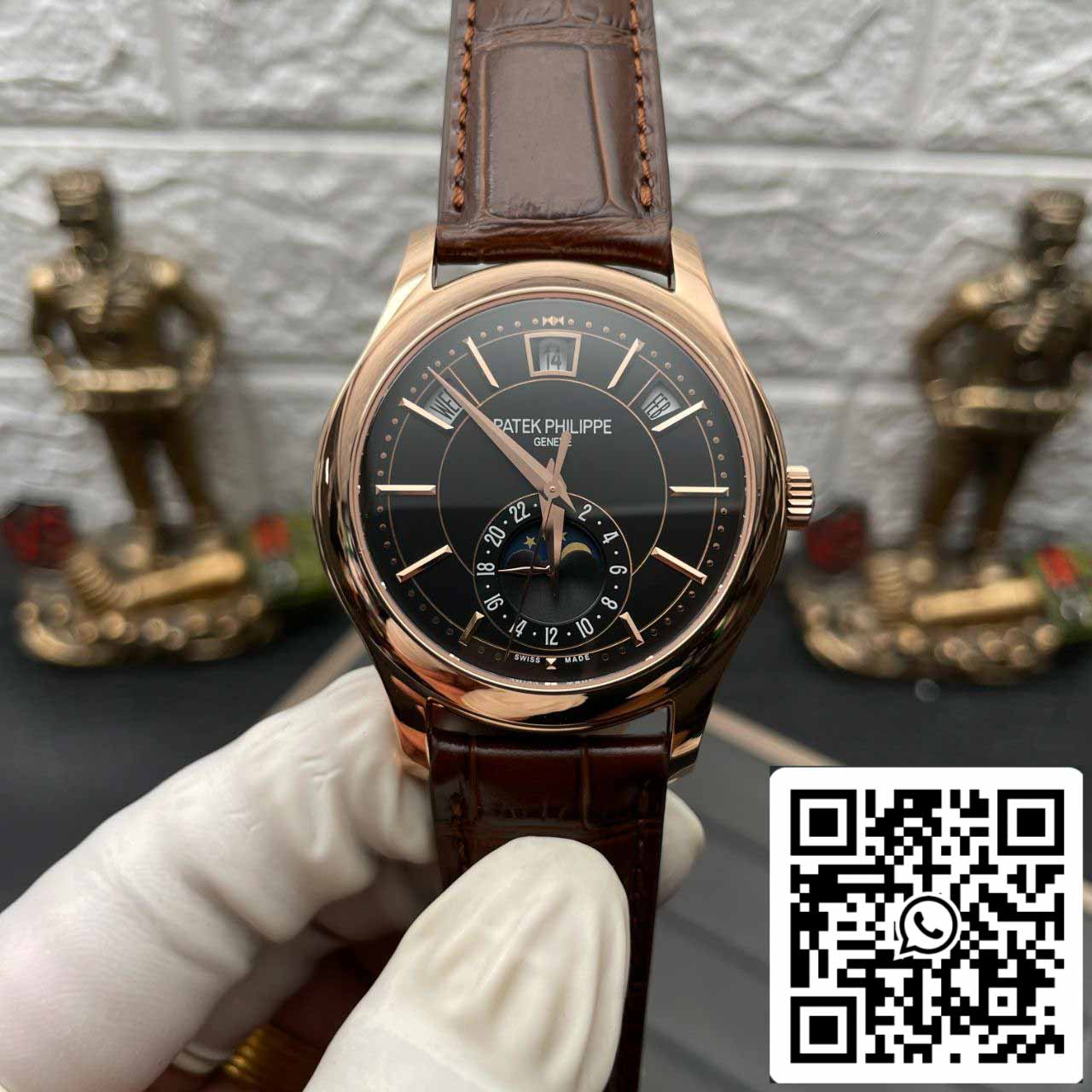 Patek Philippe Complicaciones 5205G-001 KM Factory 1:1 Mejor Edición Suiza ETA324SQ