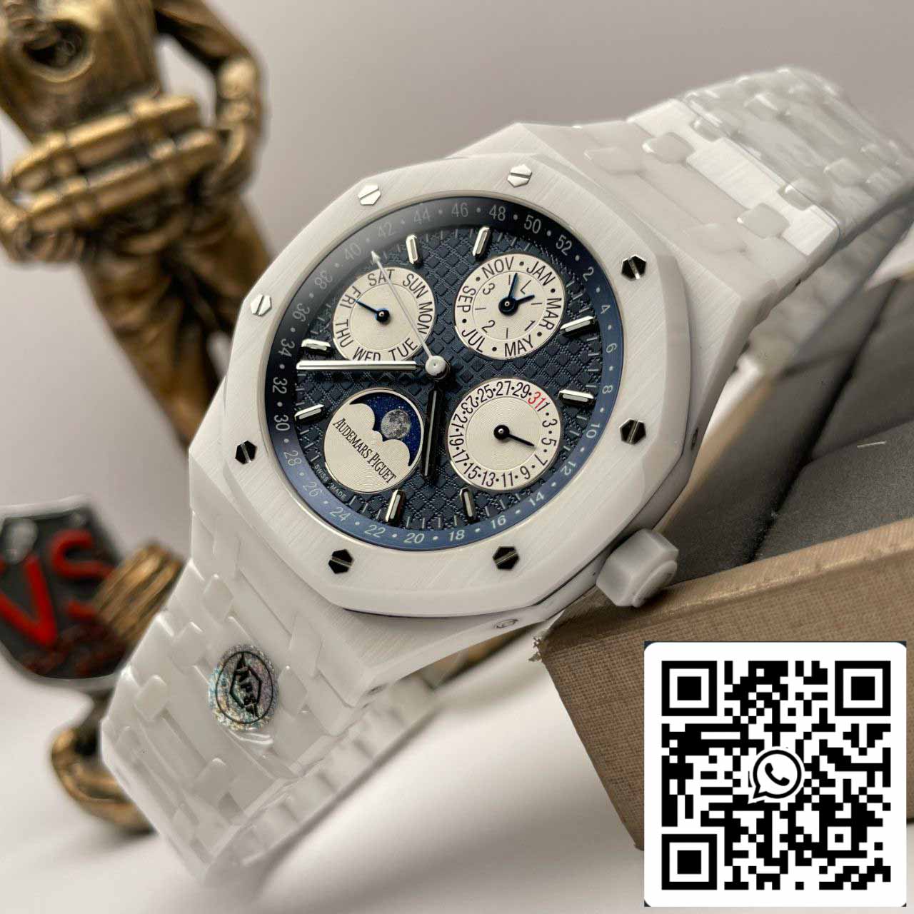 Audemars Piguet Royal Oak 26579CB.OO.1225CB.01 1:1 Mejor edición APS Factory esfera azul