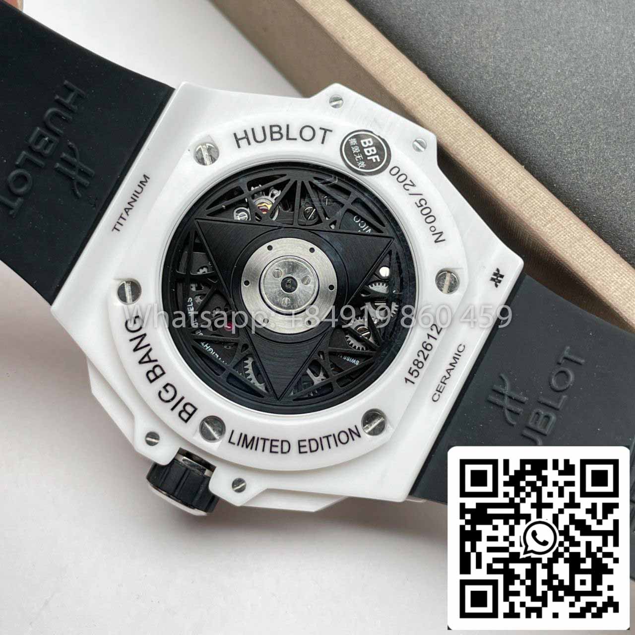 Hublot Big Bang Sang Bleu II 418.HX.2001.RX.MXM21 1:1 Mejor Edición BBF Factory Cerámica Blanca