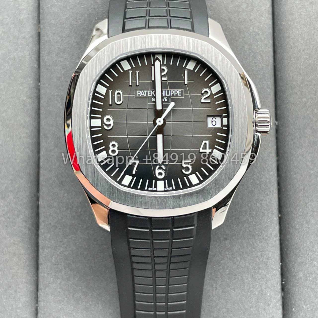 Patek Philippe Aquanaut 5167A-001 1:1 Miglior Clone 3K Factory Quadrante Nero V3 nuova Fibbia