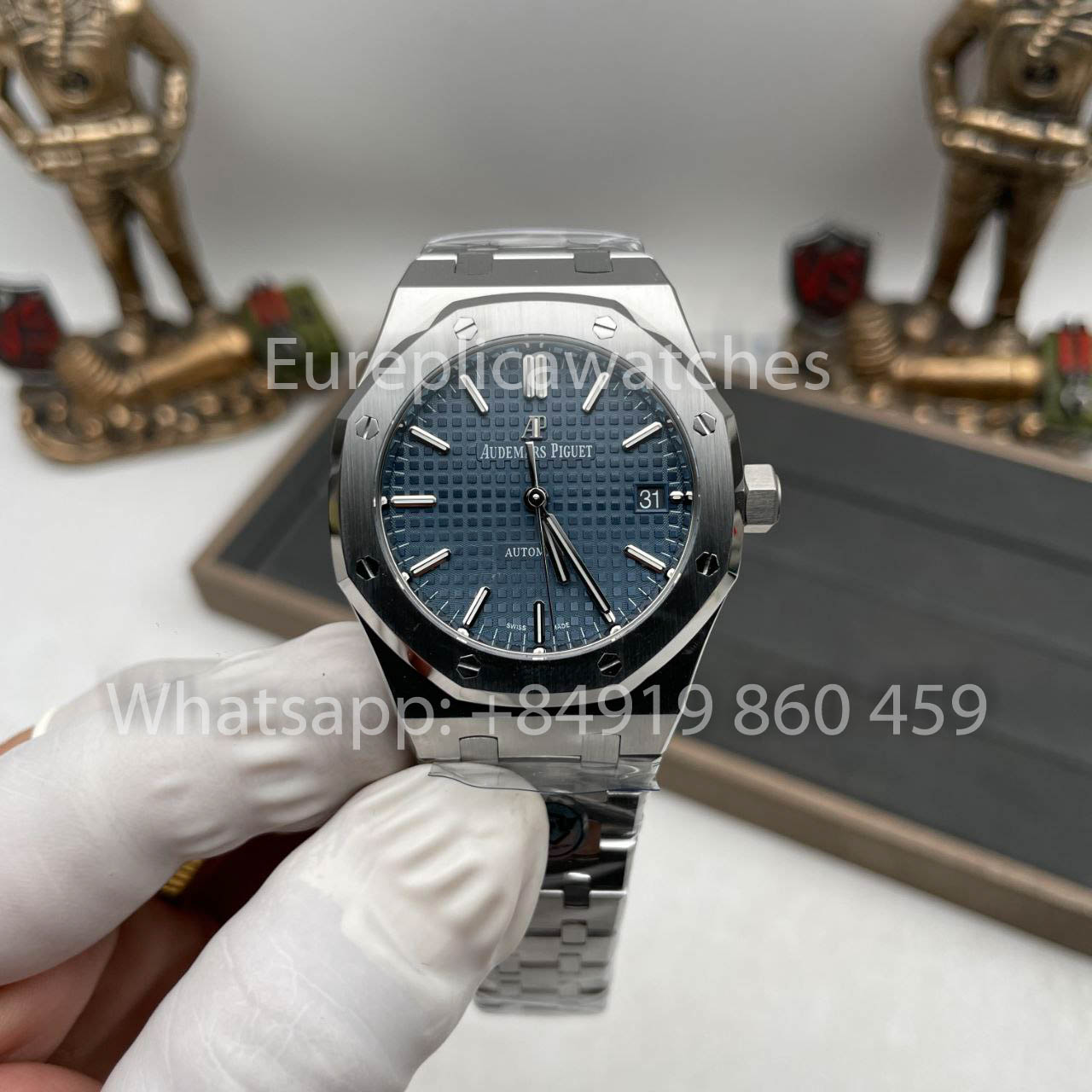 Audemars Piguet Royal Oak 15450ST.OO.1256ST.03 1:1 Best Edition APS Factory quadrante blu