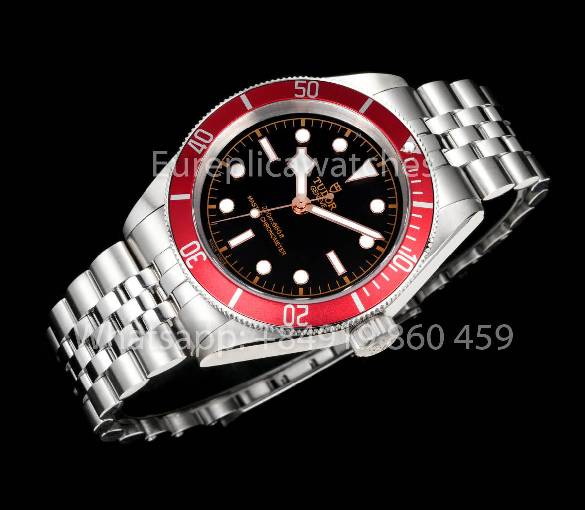 Tudor Monochrome Black Bay 1:1 Miglior Clone GR Factory Lunetta Rossa