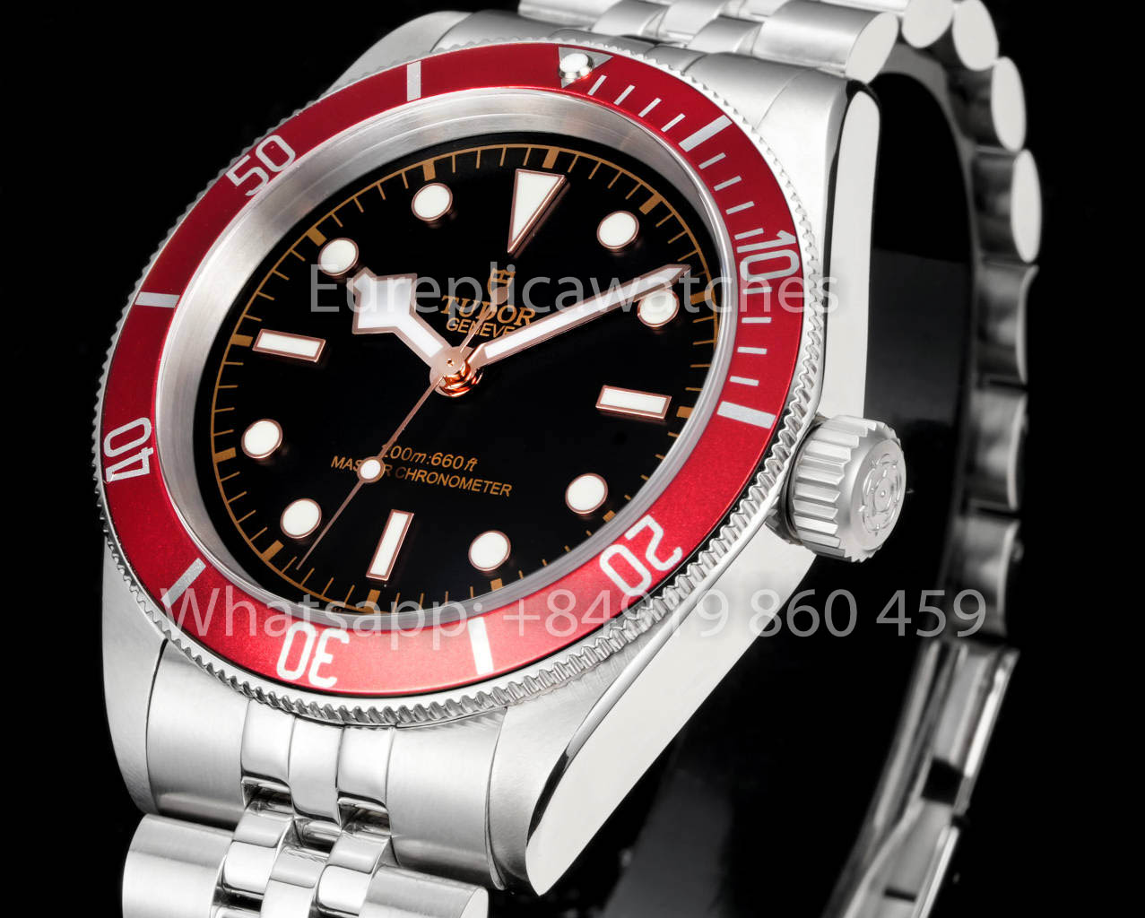 Tudor Monochrome Black Bay 1:1 Miglior Clone GR Factory Lunetta Rossa