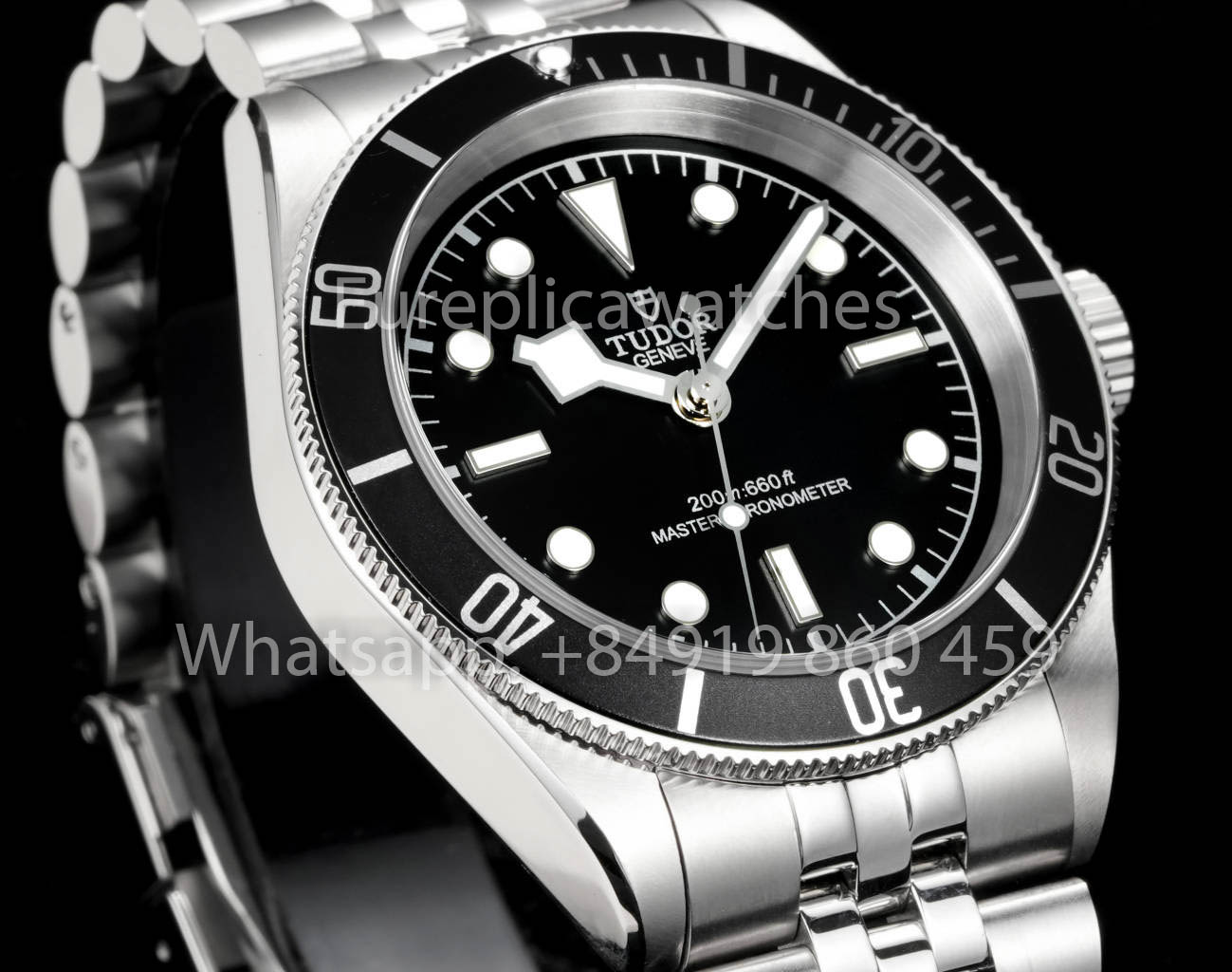 Tudor Monochrome Black Bay 1:1 Miglior Clone GR Factory Lunetta Nera