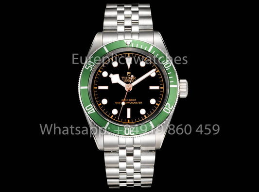 Tudor Monochrome Black Bay 1:1 Best Clone GR Factory Green Bezel