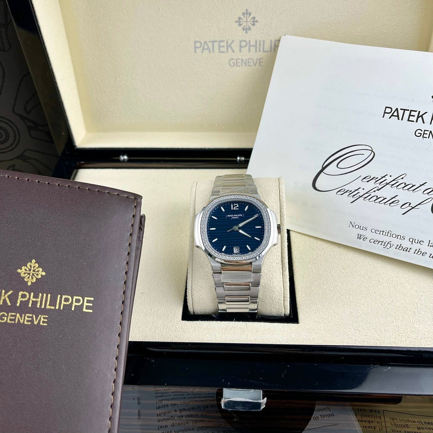 Patek Philippe Nautilus 7118/1A-001 1:1 Mejor Edición 3K Esfera Azul de Fábrica