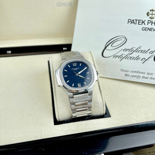 Patek Philippe Nautilus 7118/1A-001 1:1 Mejor Edición 3K Esfera Azul de Fábrica