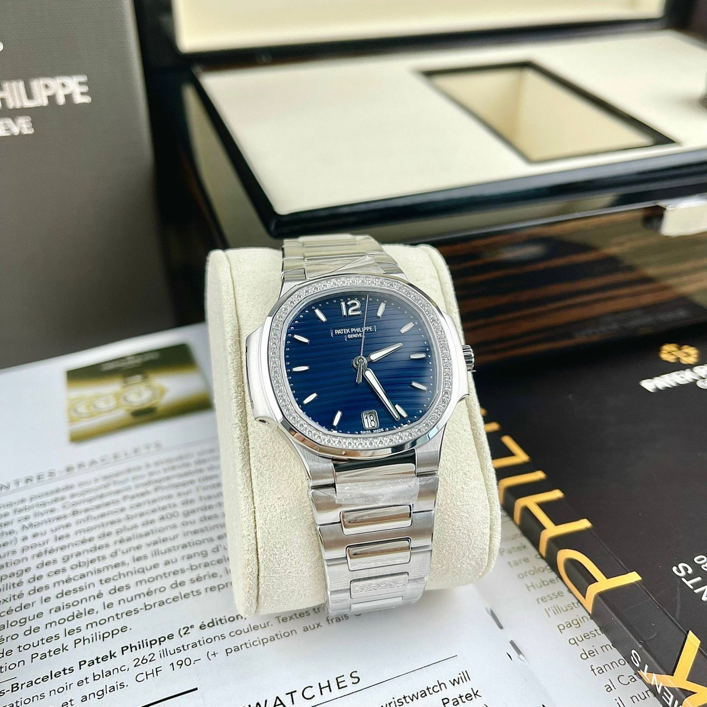 Patek Philippe Nautilus 7118/1A-001 1:1 Mejor Edición 3K Esfera Azul de Fábrica