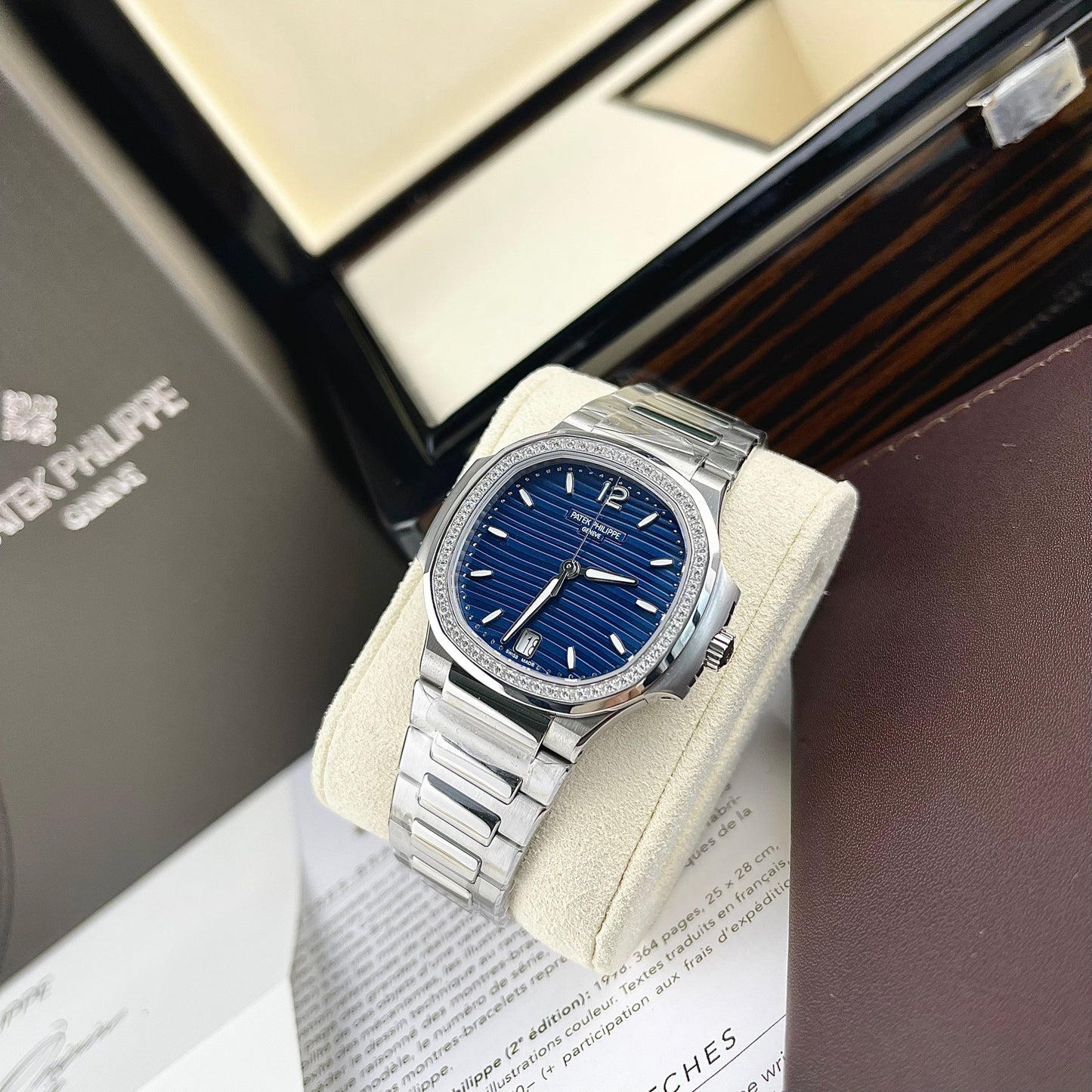 Patek Philippe Nautilus 7118/1A-001 1:1 Mejor Edición 3K Esfera Azul de Fábrica