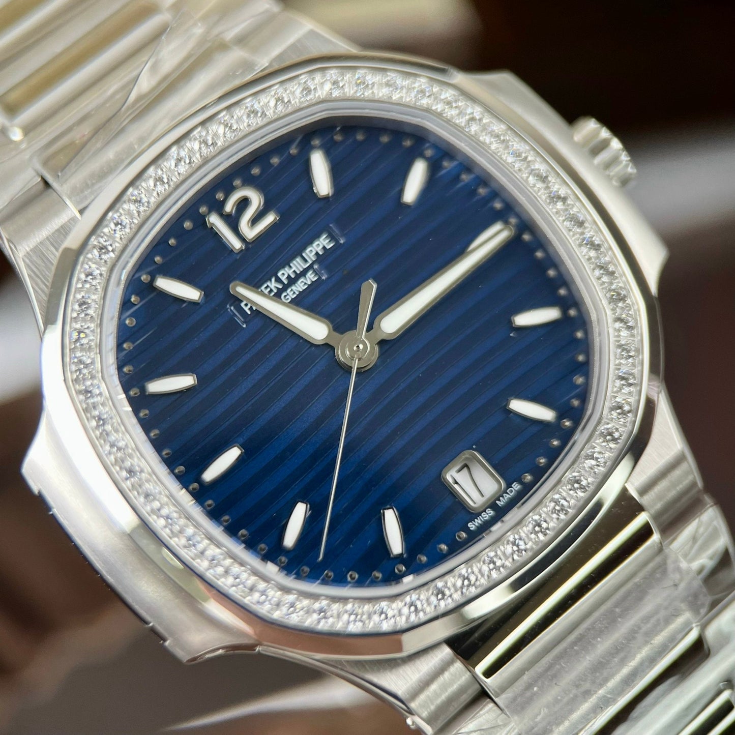 Patek Philippe Nautilus 7118/1A-001 1:1 Mejor Edición 3K Esfera Azul de Fábrica