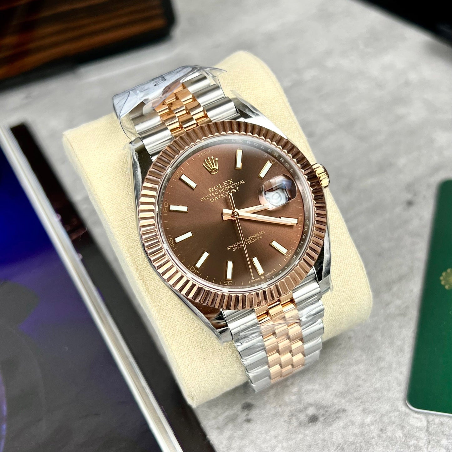 Orologio Rolex Datejust 41 automatico in oro rosa e acciaio 126331