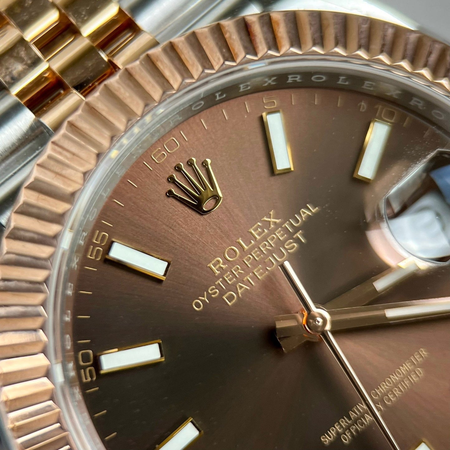 Orologio Rolex Datejust 41 automatico in oro rosa e acciaio 126331