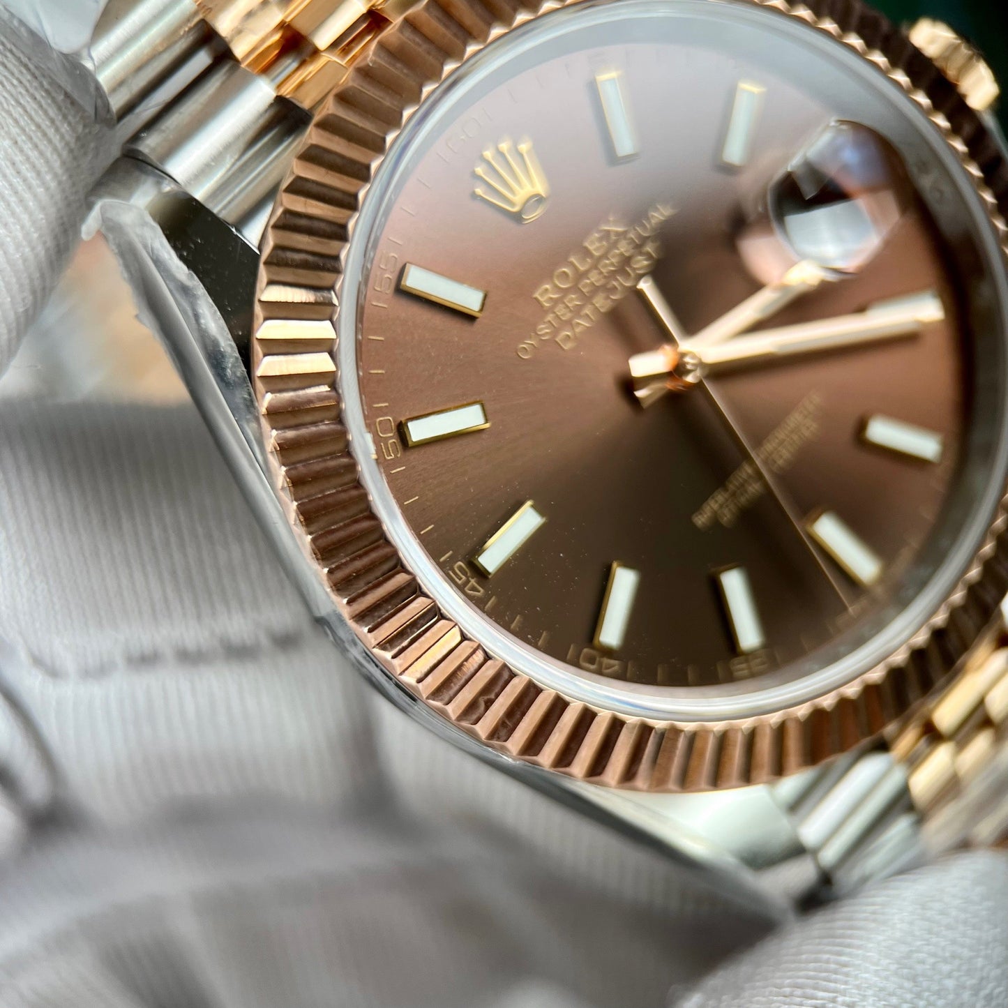 Orologio Rolex Datejust 41 automatico in oro rosa e acciaio 126331