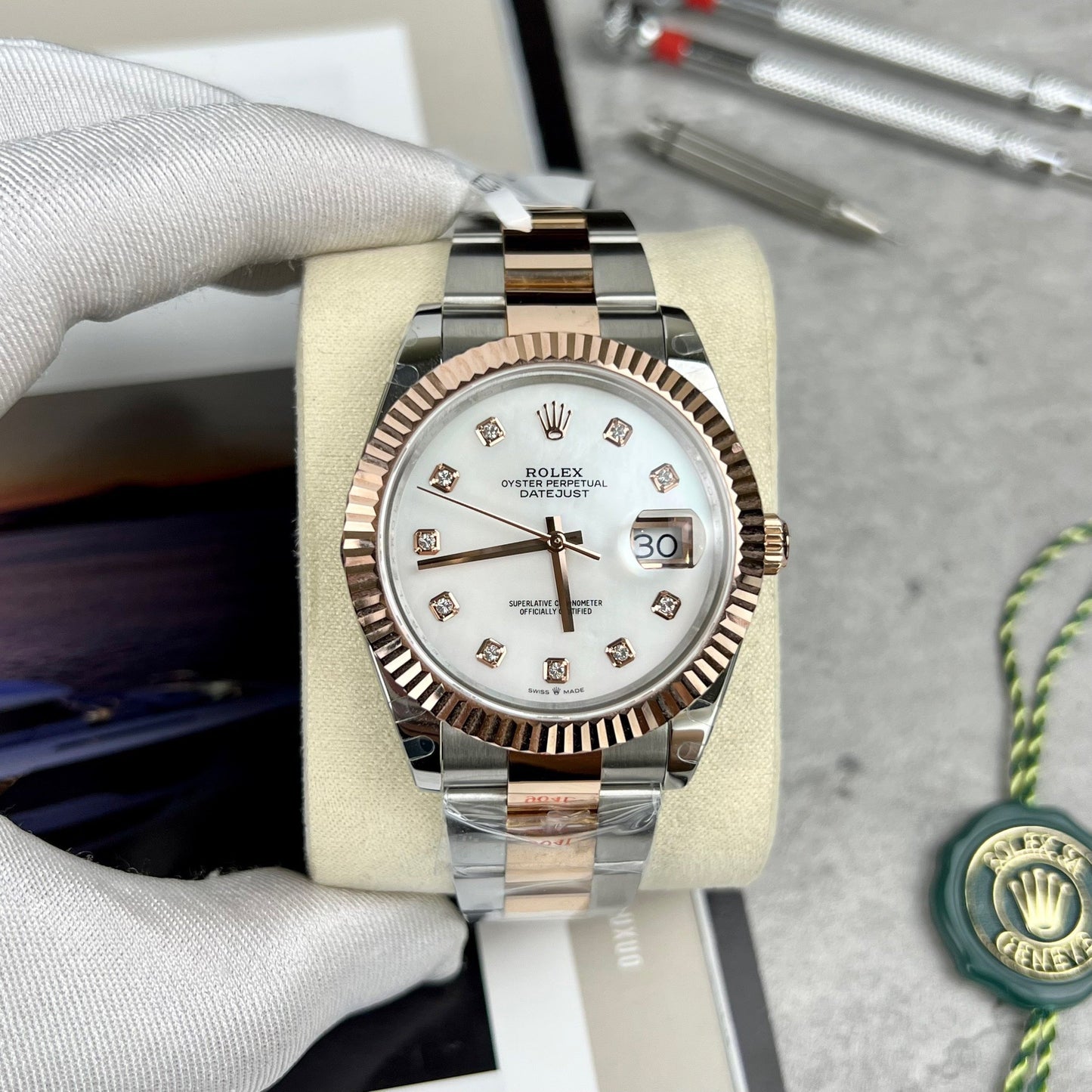 Rolex Datejust 41 126331 chapado en oro rosa de GM Factory