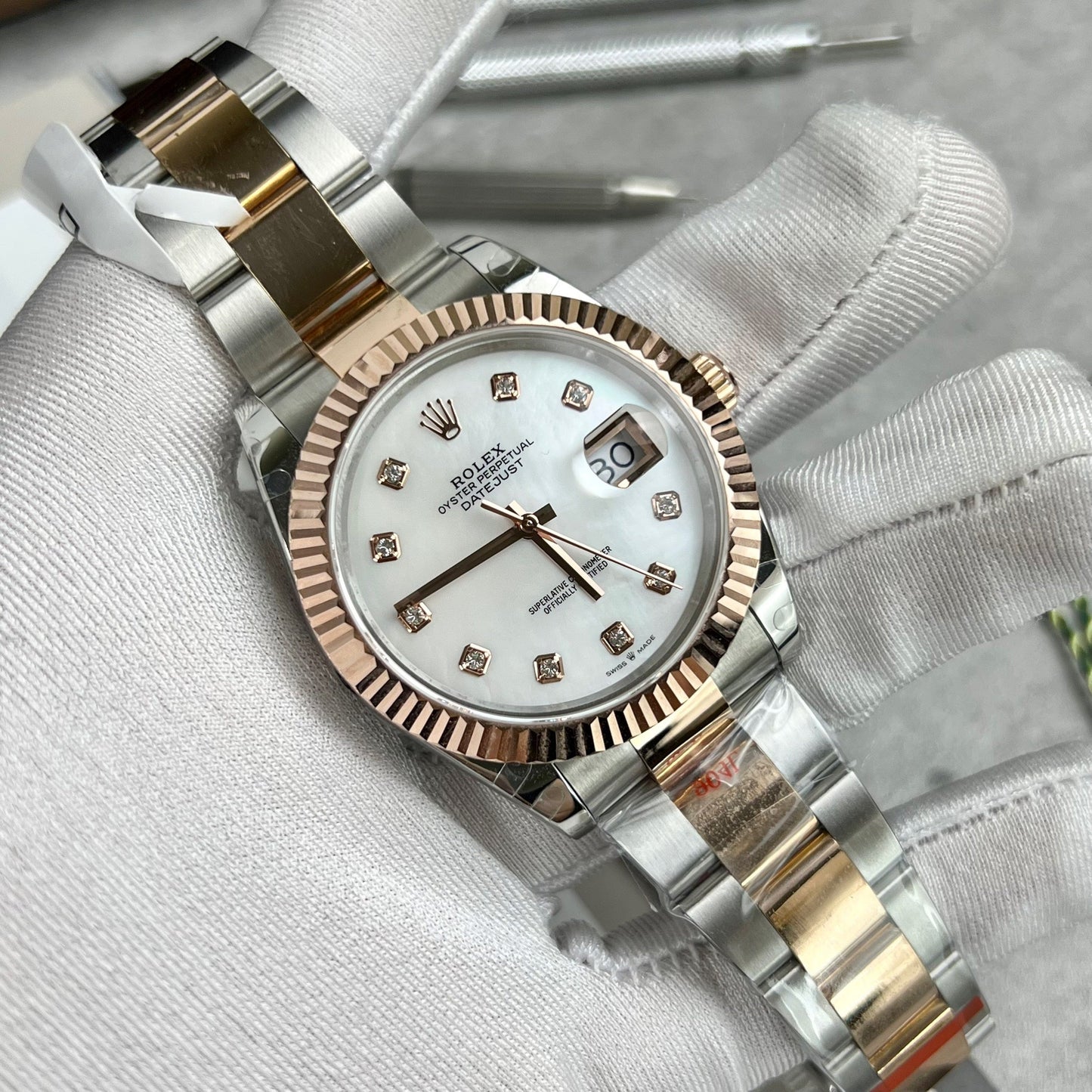 Rolex Datejust 41 126331 chapado en oro rosa de GM Factory