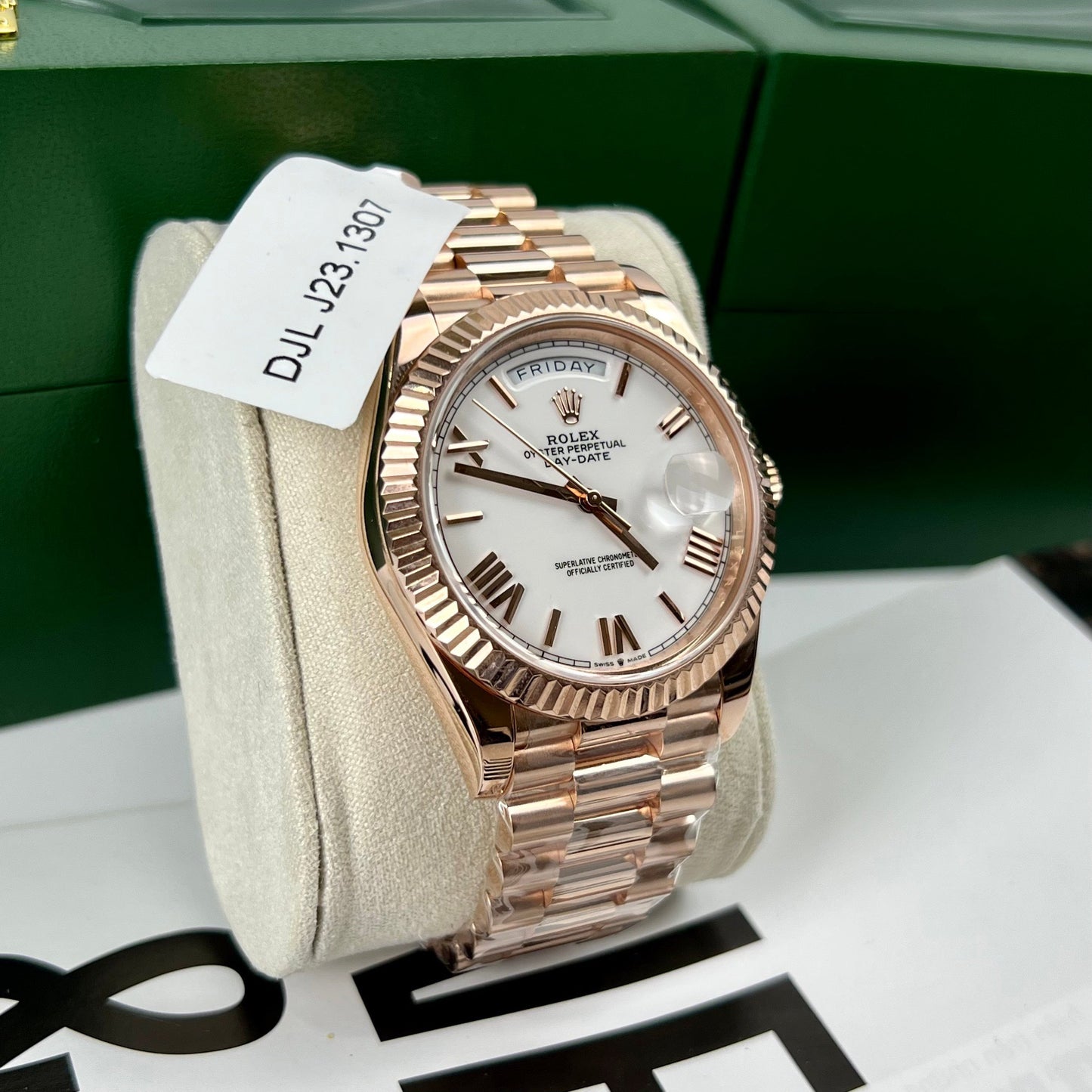 Rolex Day-Date 40 228235-0032 40 mm recubierto de oro rosa de 18 quilates