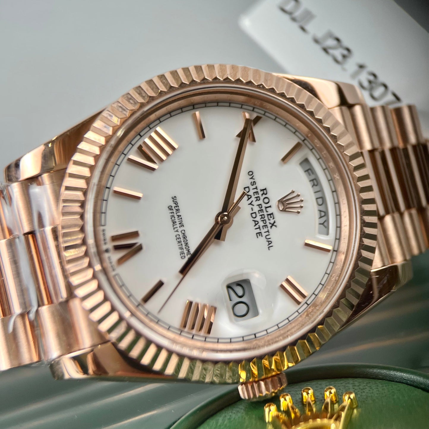 Rolex Day-Date 40 228235-0032 40 mm recubierto de oro rosa de 18 quilates