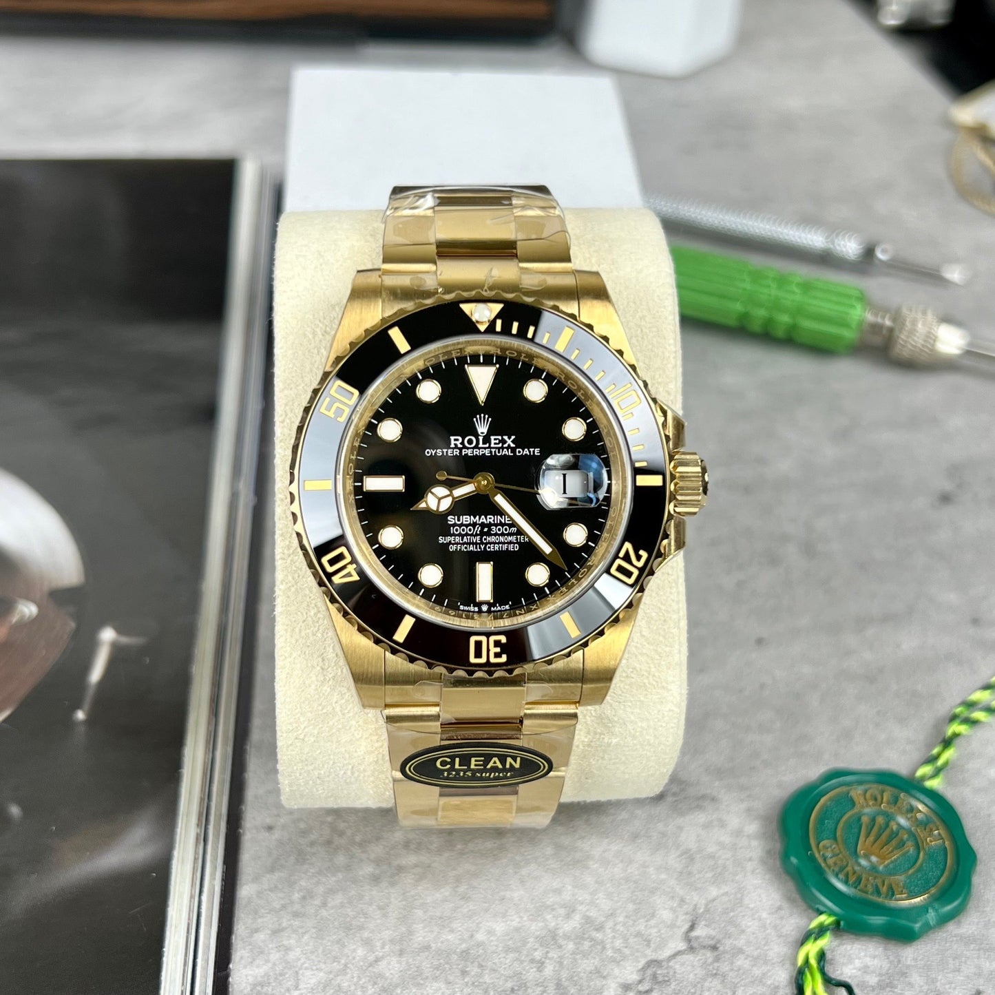 Rolex Submariner Date quadrante nero oro giallo orologio da uomo 126618LN-0002 avvolto in oro 18 carati