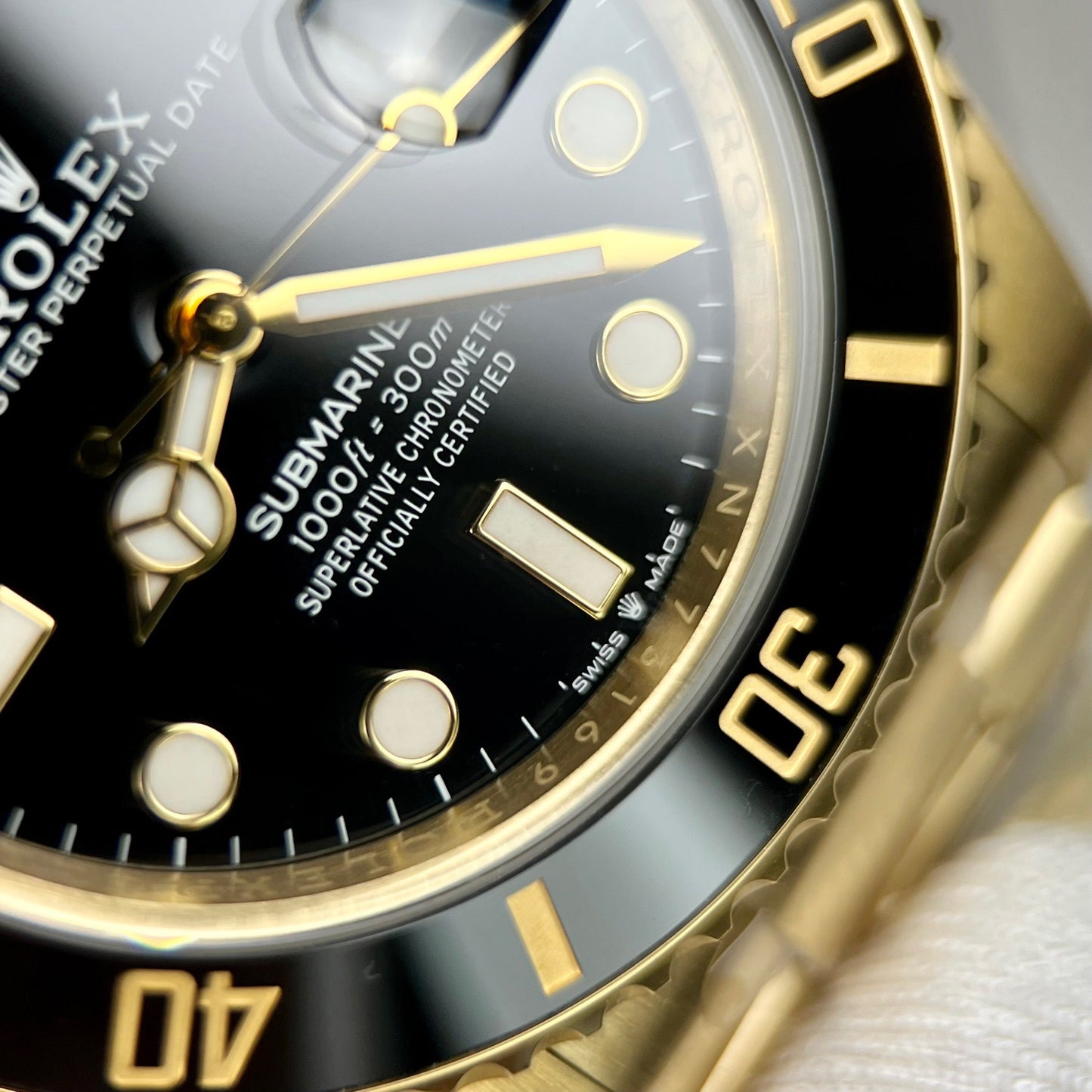 Rolex Submariner Date quadrante nero oro giallo orologio da uomo 126618LN-0002 avvolto in oro 18 carati