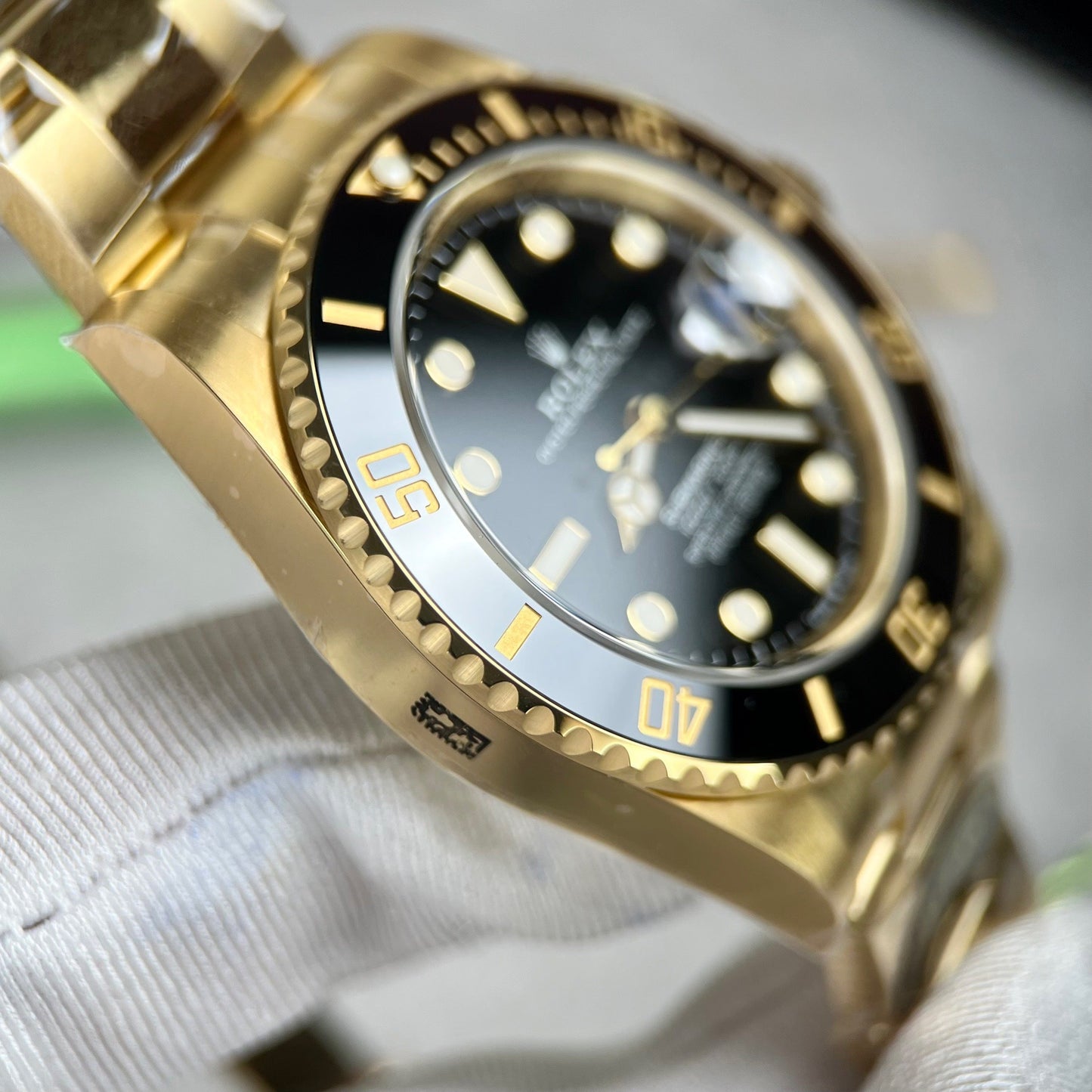 Rolex Submariner Date quadrante nero oro giallo orologio da uomo 126618LN-0002 avvolto in oro 18 carati