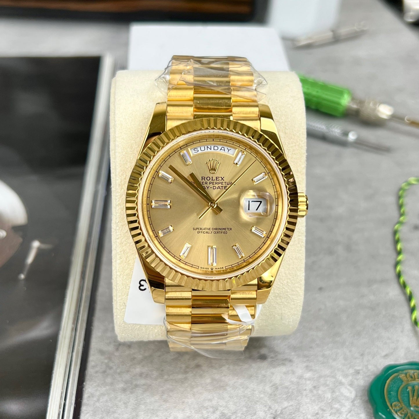 Rolex Day-Date 40 228348rbr-0002 Gold Filled 18k con 167 gramos de peso