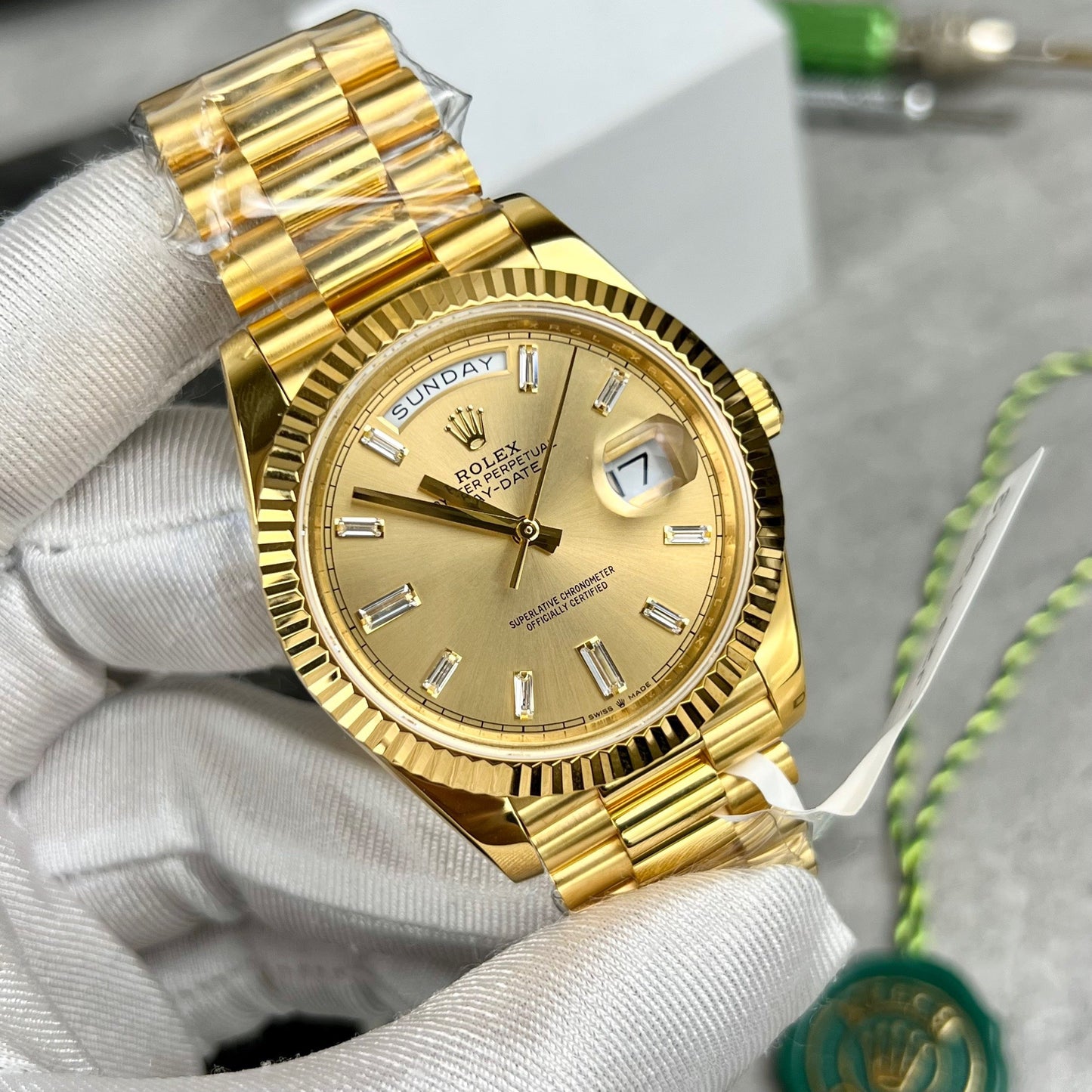 Rolex Day-Date 40 228348rbr-0002 Gold Filled 18k with 150 gram weight