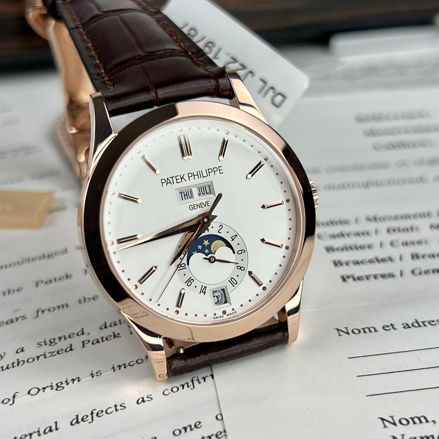 PATEK PHILIPPE CALENDARIO ANNUALE COMPLICAZIONI ORO ROSA 5396R-011 Rivestito in oro rosa