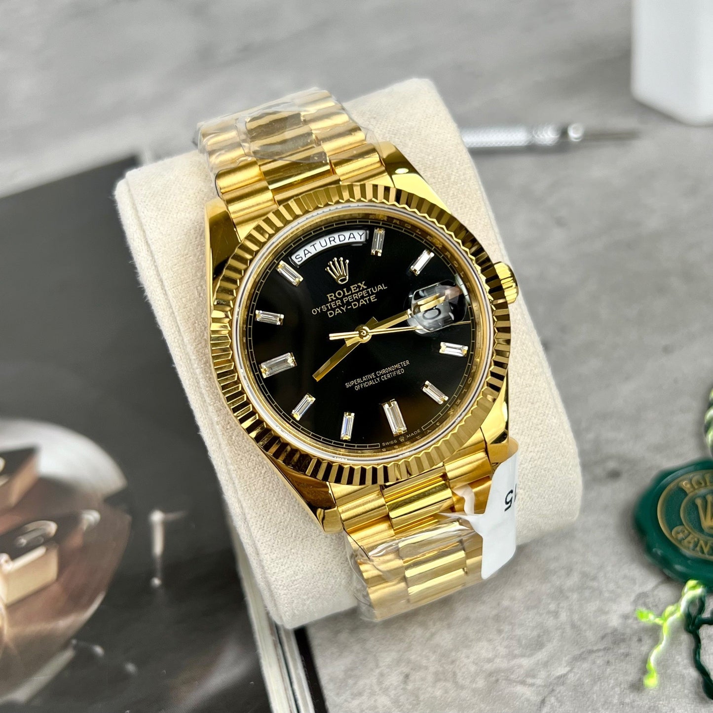 Rolex Day-Date 40 228398TBR Gold Filled 18k con 153 grammi di GM Factory