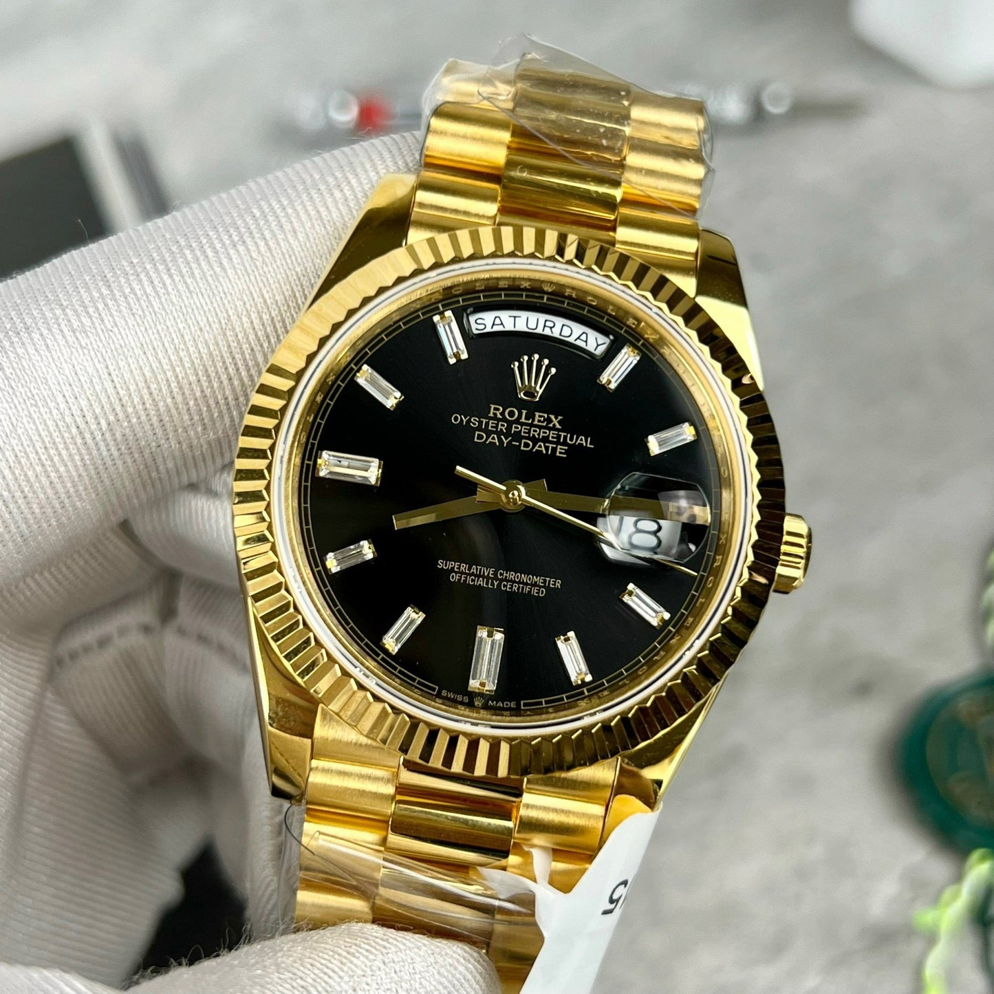 Rolex Day-Date 40 228398TBR Gold Filled 18k con 153 grammi di GM Factory